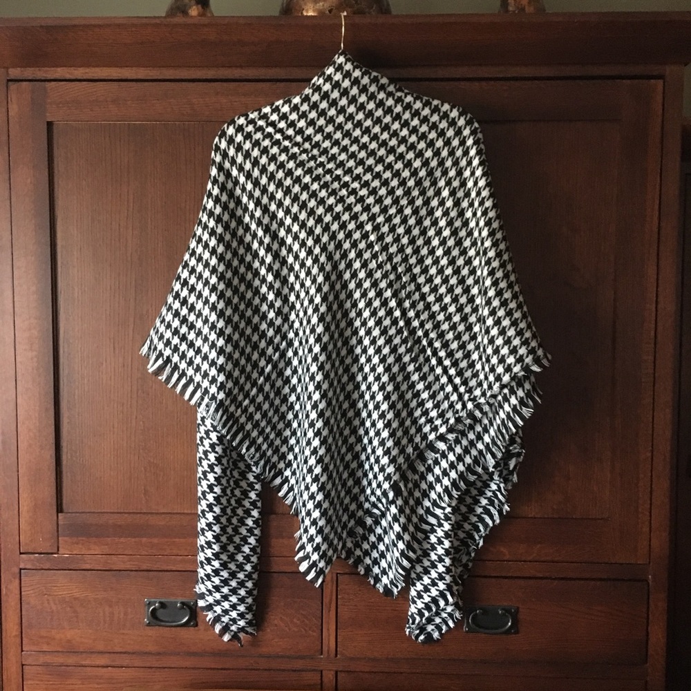 Houndstooth large blanket scarves - Picture 6 of 6
